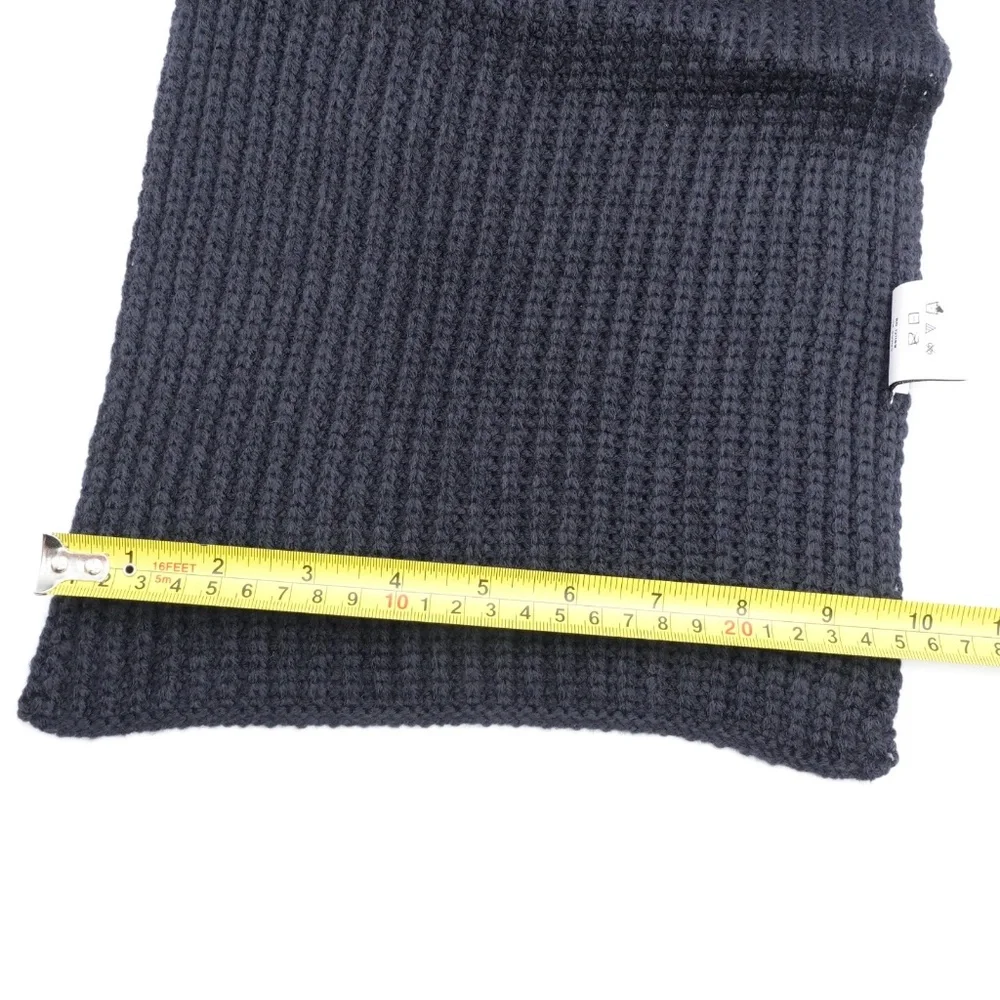 NEW Calvin Klein Men's Chunky Wave Knitted Scarf S14311 Navy Blue $55 MSRP